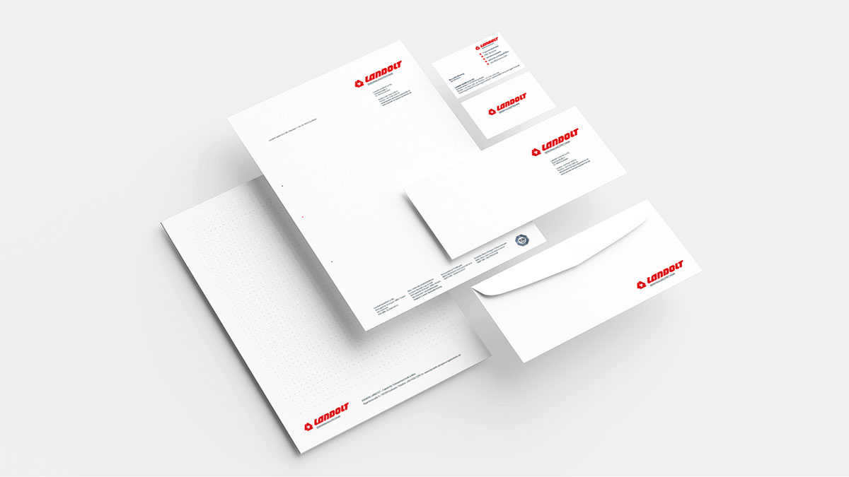 Briefschaften im Corporate Design für den Präzisionsdrehteilehersteller